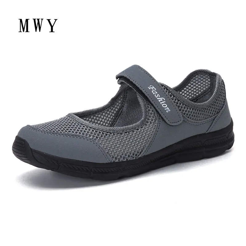 MWY Womens Shoes Breathable Mesh Casual Shoes Women Fashion Sneakers Zapatillas Deporte Mujer Slip On Ladies Trainers Plus Size