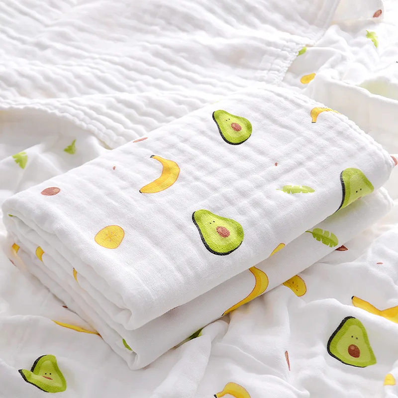 Baby Bath Towels Four-layer Pure Cotton Super Soft Absorbent Gauze Towel Newborn Quilt Summer Newborn Baby Children Blanket