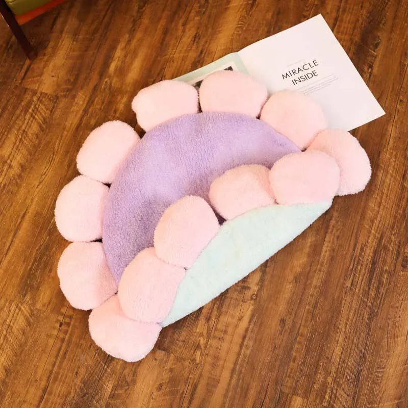 Ronde Bloem Tapijt Slaapkamer Tapijt Antislip Baby Kruipen Mat Kinderen Spelen Pad Yoga Mat Kids Zitkussen Kinderen meisje Room Decor