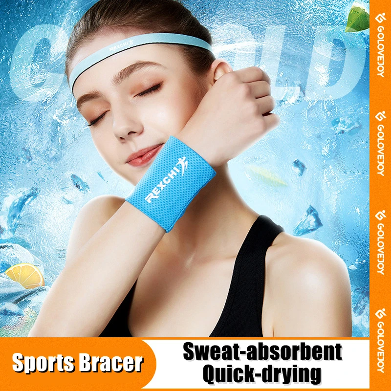 Wristband Sports Bracer Cool Feeling Fitness Wristband Weightlifting Handguards Running Cycling Breathable Wrist Protection