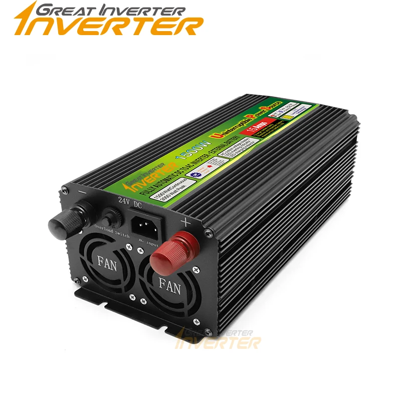 12V 24V UPS Sine Wave Charging Inverter 220v 110v power inverter charger Voltage Transformer USB 1500W Converter Adapter home