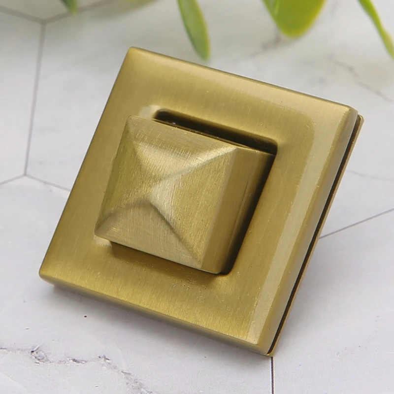 Square Shape Clasp Turn Lock Twist Locks DIY Messenger Handbag Bag Hardware