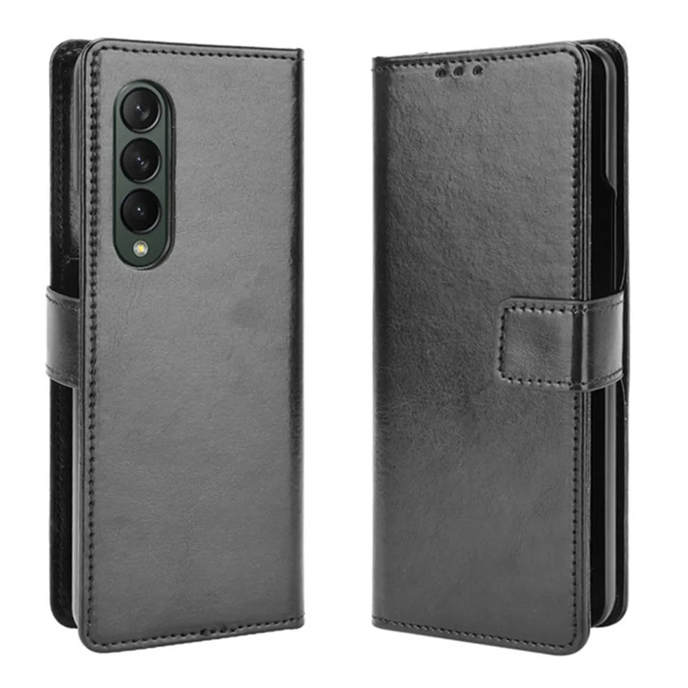 For Samsung Galaxy Z Fold 4 3 5G Case Luxury Flip PU Leather Wallet Lanyard Stand Case For Samsung Z Fold4 ZFold4 Phone Bags