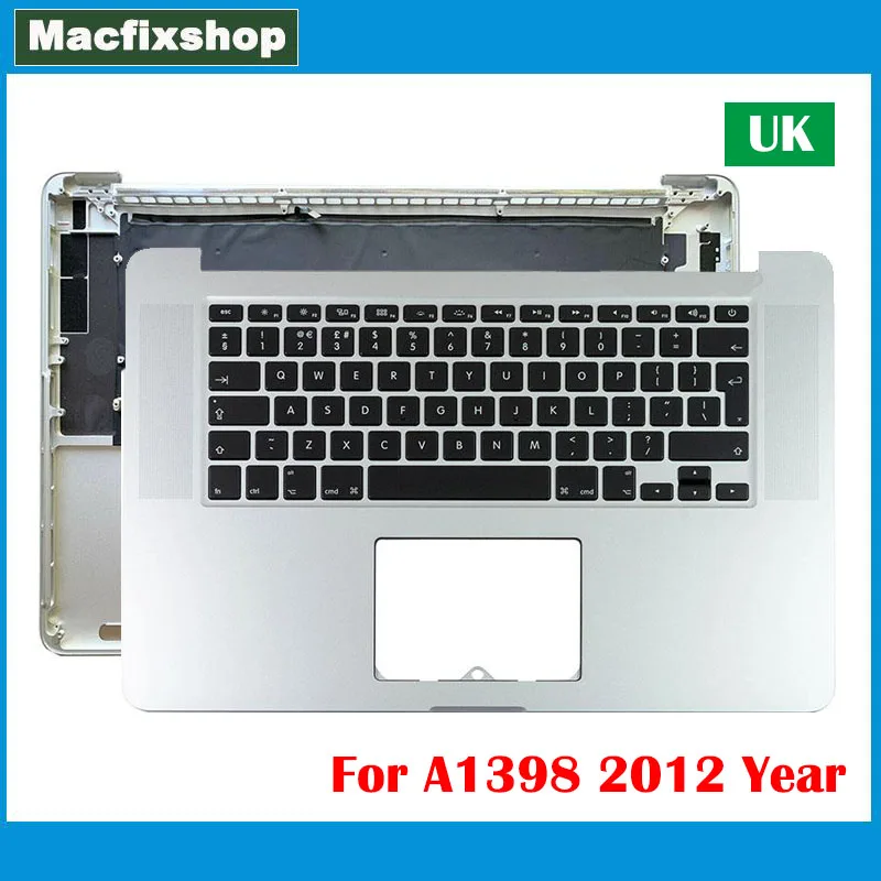 

15.4 inch English A1398 Topcase For Macbook Pro Retina A1398 Top Case with UK Keyboard Backlight Mid 2012 Early 2013 EMC 2512