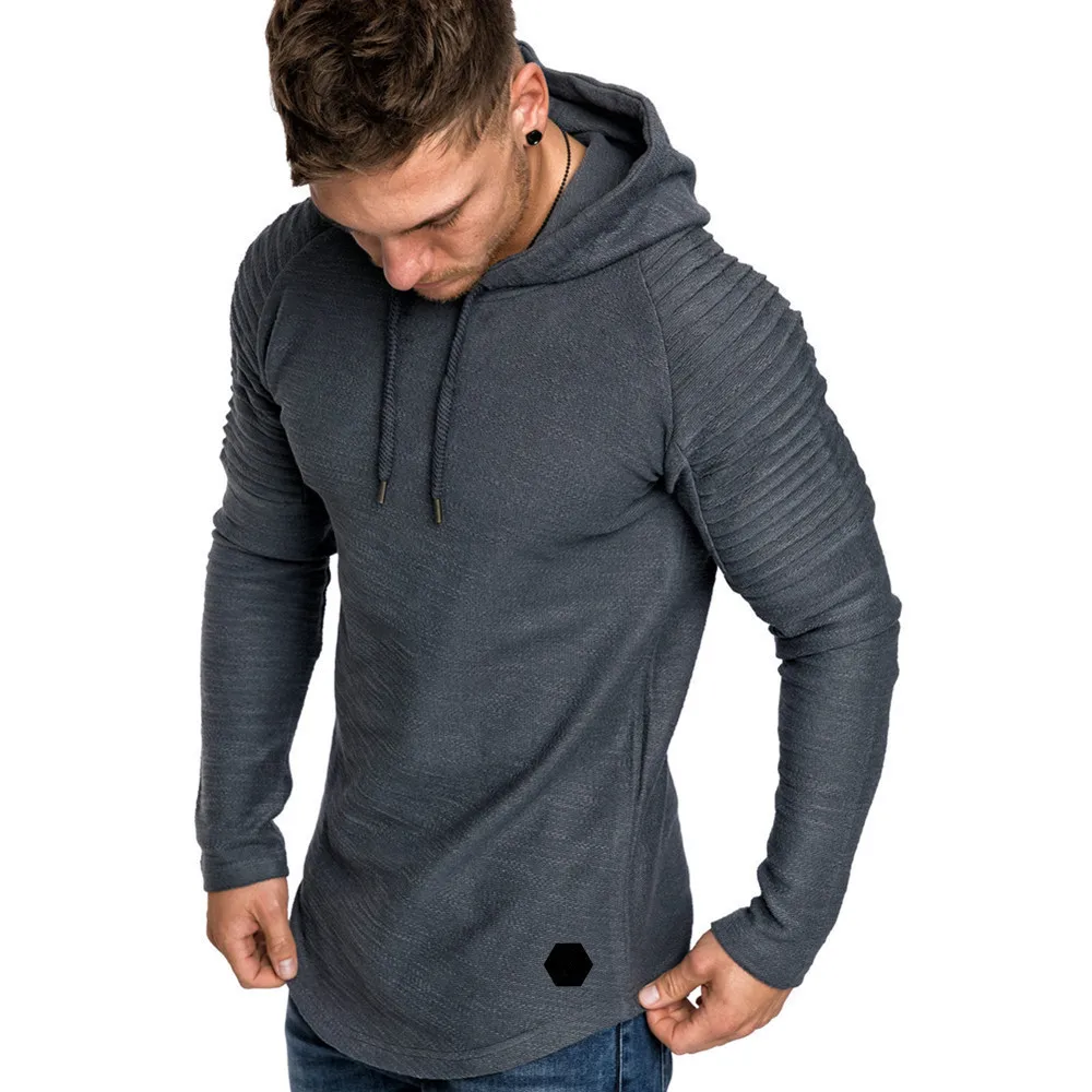 2023 New Spring Hoodies Men Hoody Male Long Sleeve Solid Color Slim Hooded Sweatshirt Men\'s Hoodies Brand Clothing