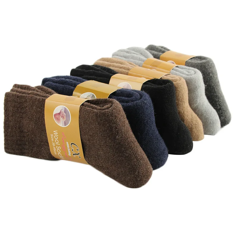 Winter Wamer Socks Men Thicken Thermal Wool Cashmere Snow Warm Socks Seamless Terry Boots Floor Sleeping Socks for Mens