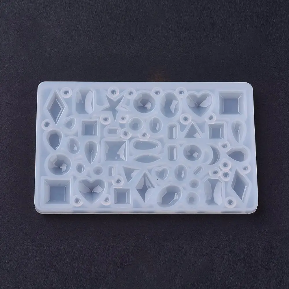 1pcs Silicone Pendant Mold For Resin Silicone UV Resin DIY Clay Epoxy Resin Casting Molds Cabochon Jewelry Making Tools Supplies