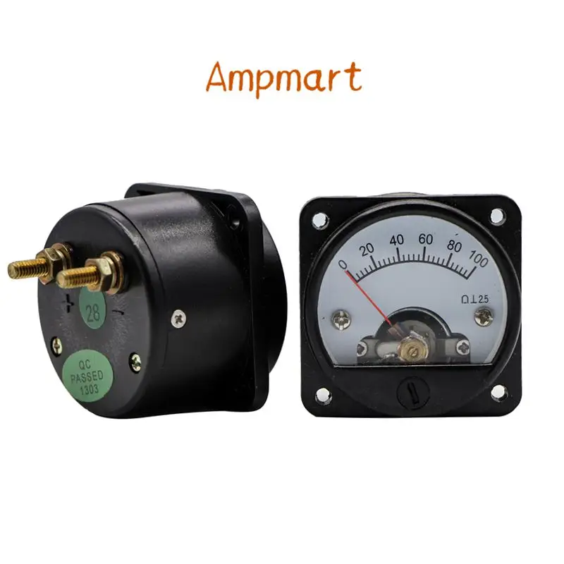 Ampmart 1 Stück SO45 Panel Meter DC 100MV Schwarz für 300B 2A3 845 Röhrenverstärker – Detail 3