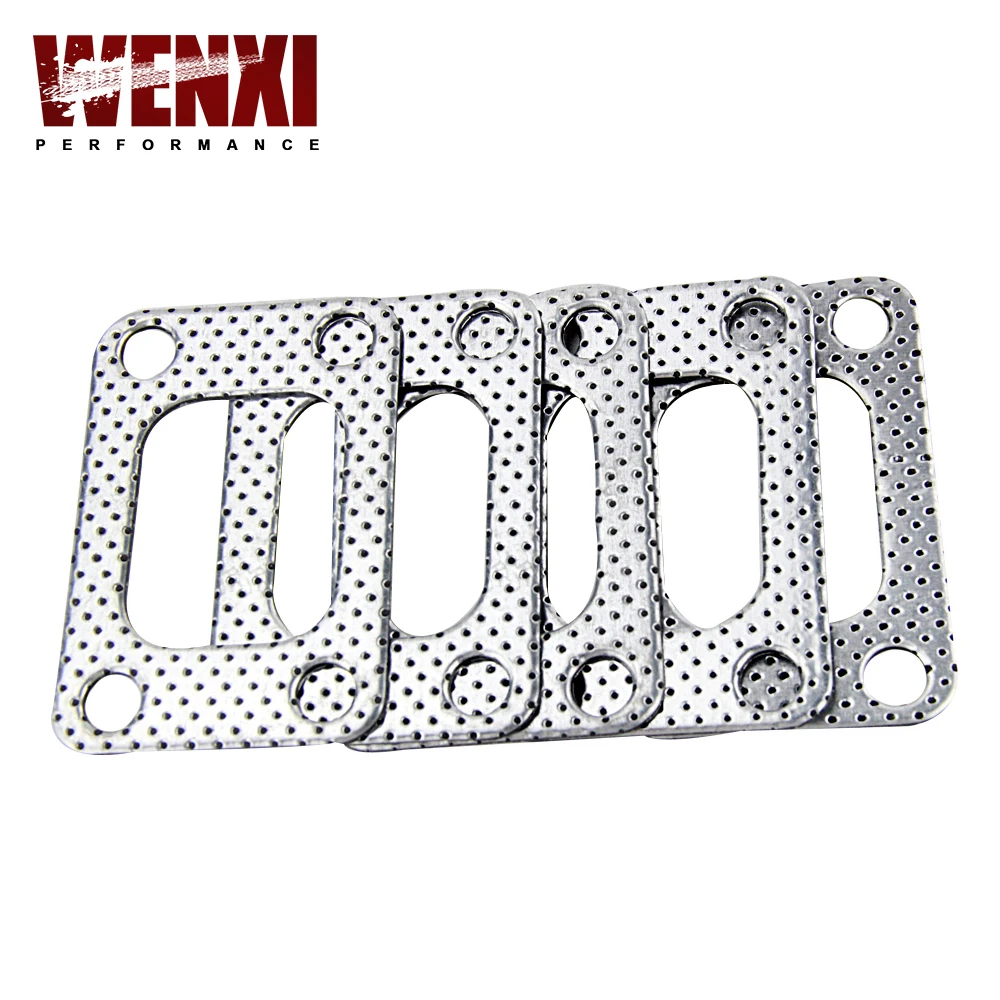 UNIVERSAL Aluminum T2 T25 T28 TURBO TO MANIFOLD GASKET 4 BOLT FOR  NISSAN SKYLINE 200SX PULSAR WX4955