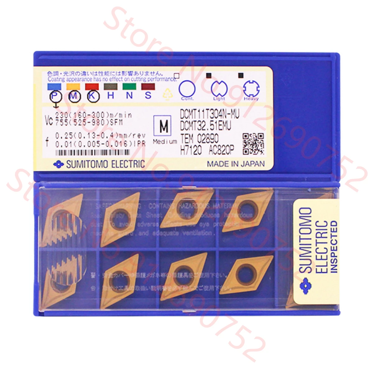 DCMT11T304N DCMT11T308N-MU AC820P SUMITOMO Carbide Insert DCMT Inserts
