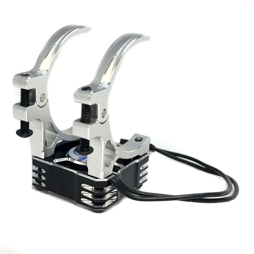 RC 모터 냉각 팬 30x30mm 알루미늄 홀더 1/10 RC 자동차 540 550 브러시 모터 3650 3660 3670 3680 브러시리스 모터