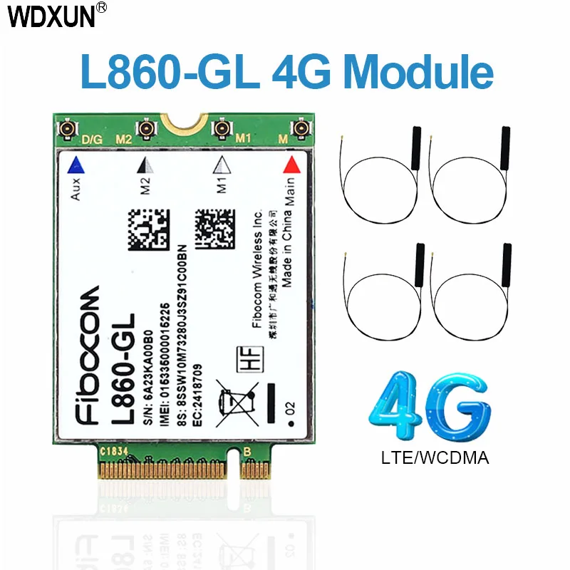 Fibocom L860-GL 4G LTE module M.2 card supports Lenovo ThinkPad P43S T490 X1 carbon fiber 7th generation X1 Yoga 4th generation