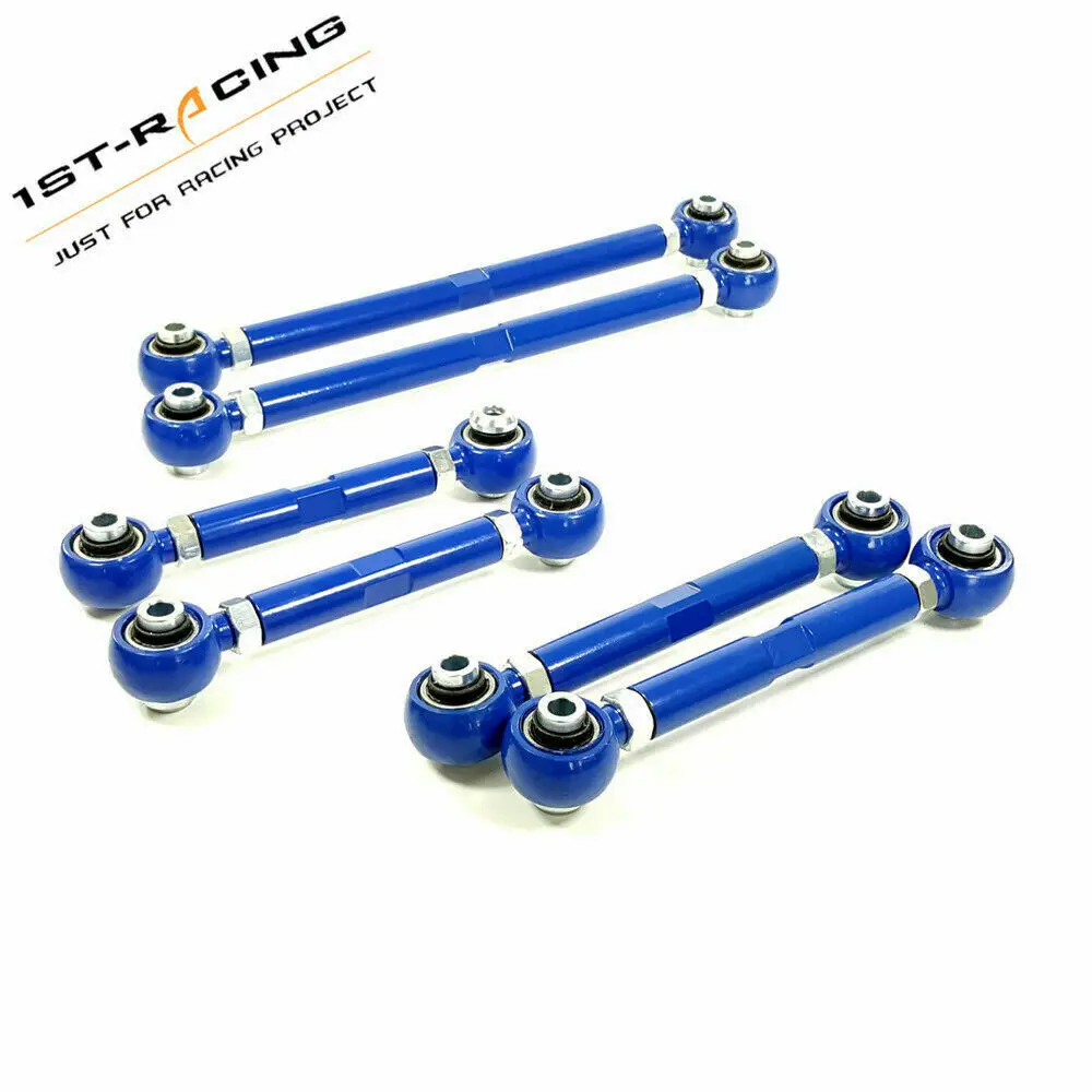 6PCS Adjustable Rear Camber+Toe Arm+Trailing Arm For BMW 2006-2011 E90 & E92 E93 325i 325xi 328i 330i 335i 335xi