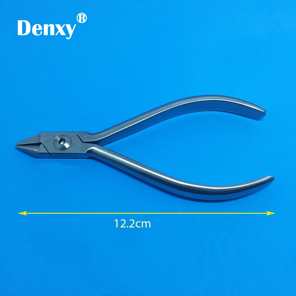 Denxy 1pc dental Orthodontic Short Light Wire Plier Orthodontic Pliers Forceps Dentist Pliers Orthodontic Instruments