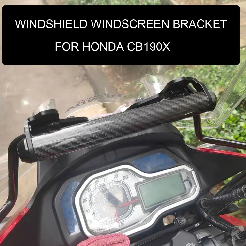 

Windshield Windscreen Bracket Phone Stand Holder For Honda CB190X CB190 X CB 190X