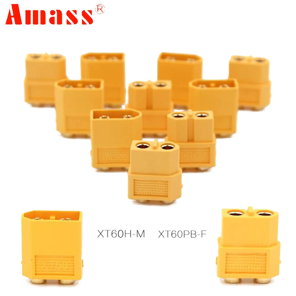 Amass XT60-PB-F & XT60H-M Plug Connector Male&Female PCB Dedicated For PCB Board For RC Models DIY Accessories