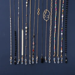 Sunglasses Masking Chains For Women Acrylic Pearl Crystal Eyeglasses Chains Lanyard Glass 2021 New Fashion Jewelry Wholesale