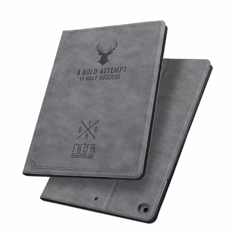 

Luxury Vintage Deer Head Smart Stand Case for IPad Air 3 4 9.7 10.2 10.5 10.9 Pro 11 Inch 2021 I Pad Mini 5 4 2 1 Leather Cover