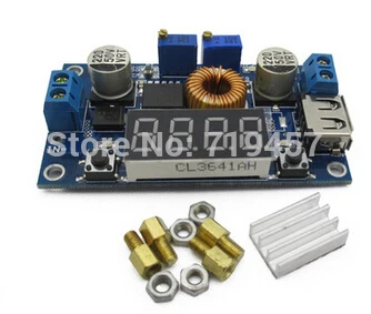 FREE SHIPPING 5A constant current buck power module With voltage and current power display driver LED rechargeable