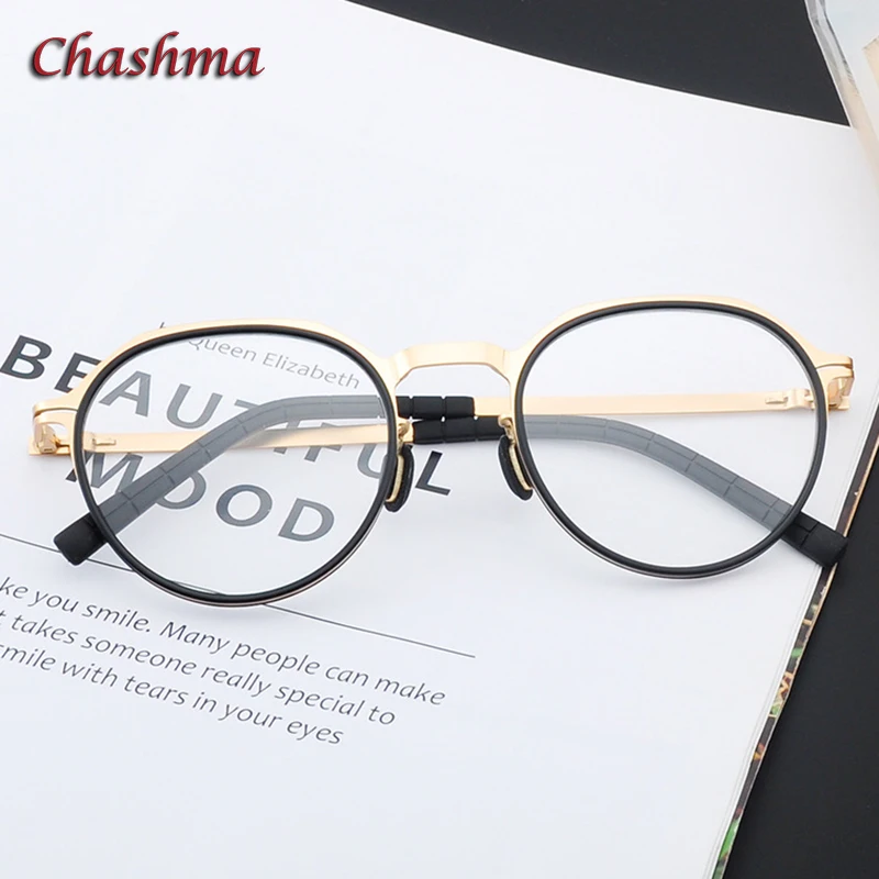 Chashma Men Round Glasses Light Women Optical Eyewear Acetate Top Quality Frame armacao de oculos de grau para homem brillen