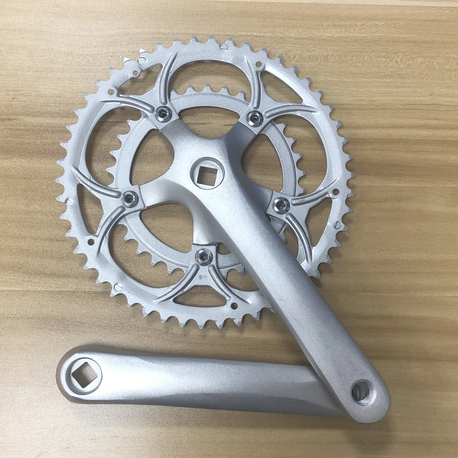 Road Bike Crankset Chainwheel Bicycle Aluminum Alloy 50-34T 8/9S Chainring Square Hole Racing 170mm Crank Cycling Parts