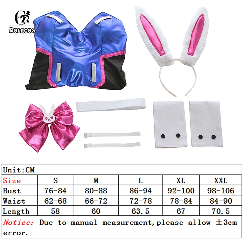 Rolecos Game Ow Dva Cosplay Sexy Bunny Meisje Jumpsuit Lied Hana D. Va Cosplay Kostuum Halloween Vrouwen Romper Jumpsuit