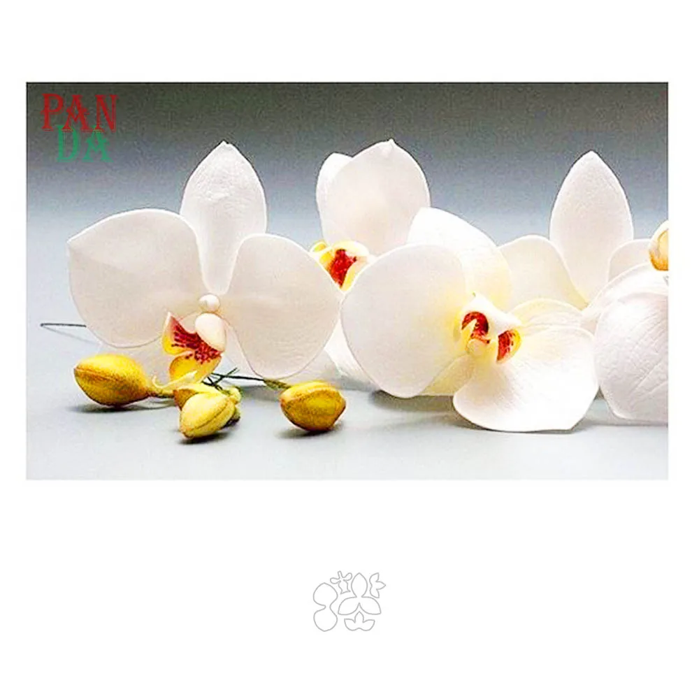 Cutting Die Metal Orchid Flowers for DIY Scrapbooking Album Photo Paper Cards Decorative Crafts Embossing Die Cuts New