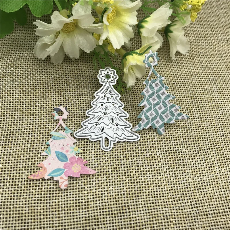 

Christmas tree Frame Metal Cutting Dies For DIY Scrapbooking Album Embossing Paper Cards Decorative Crafts