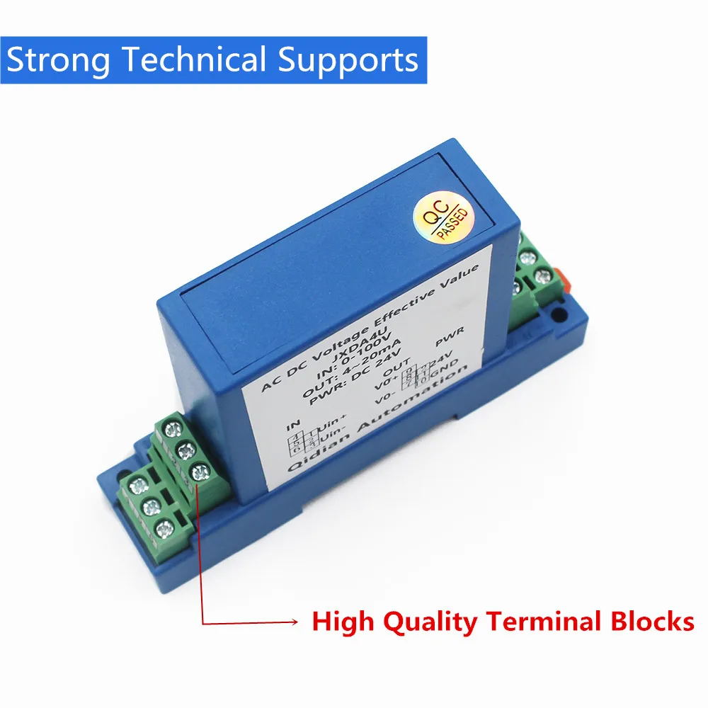 공장 공급 전압 센서, DC AC 전압 송신기, 고전압 변환기, 5V, 10V, 50V, 100V, 200V, 300V, 500V, 1000V