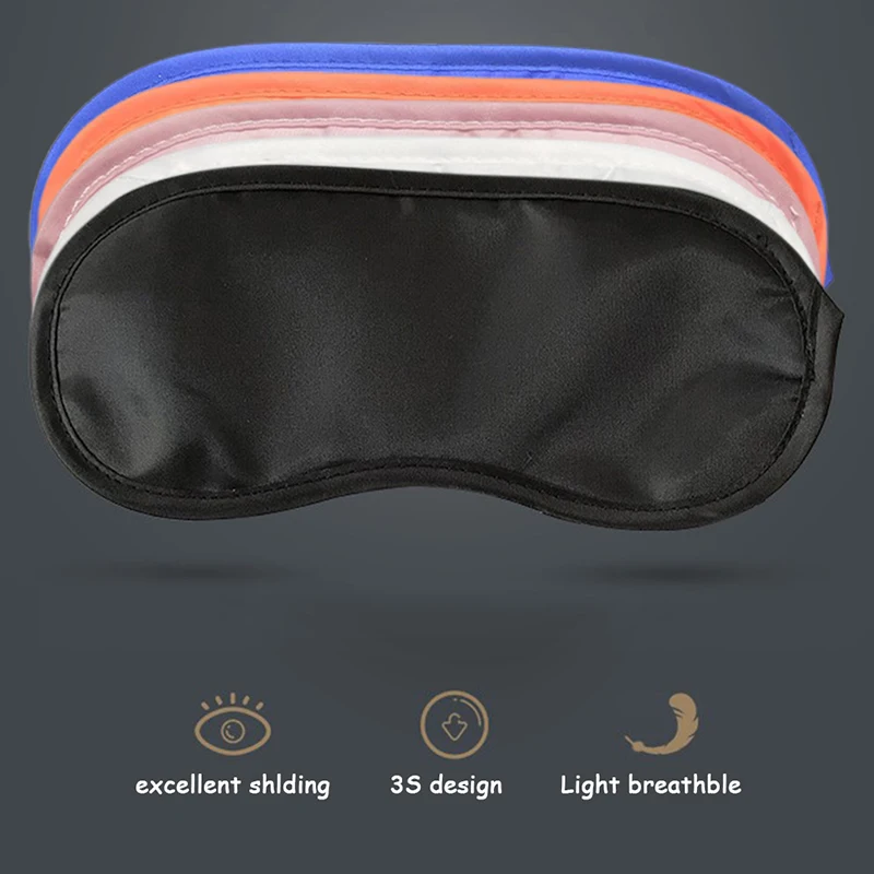 1Pc Natural Sleeping Eye Mask Eye Shade Cover Shade Eye Patch Women Men Soft Portable Blindfold Travel Eye Patch