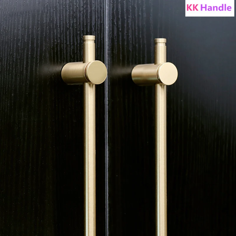 European style/Long Gold brass Cabinet Handles Wardrobe Kitchen Cupboard Pulls Drawer Knobs Door Furniture Handle Hardware