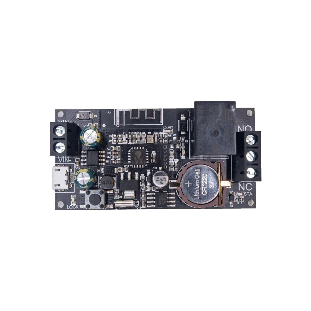 DC6-36V WFBJ WIFI, Module de relais de télécommande de téléphone portable 2.4G WiFi, prise en charge du réseau, carte de contrôleur vocal intelligent