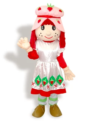 Fashion Design lovely Strawberry Girl Mascot Costume Adult Birthday Party Fancy Dress Halloween Cosplay outfit abbigliamento Xmas