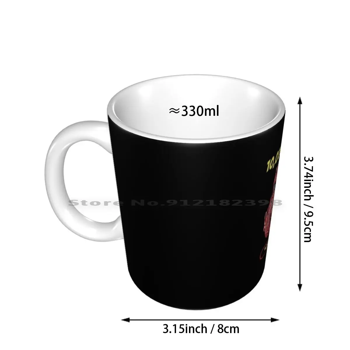 10 , 000 Hours ( Of ) Ceramic Mugs Coffee Cups Milk Tea Mug 10000hours Thousand Dedication Masturbation Pervert Sex Pussy