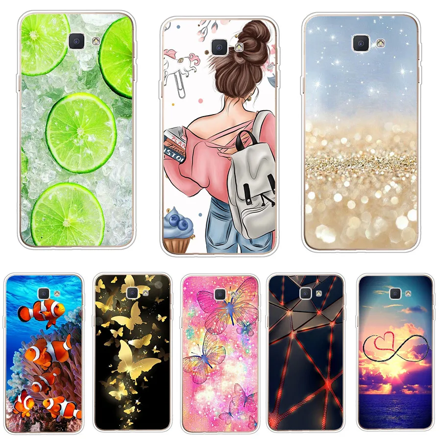 Soft TPU silicone Cases FOR Samsung Galaxy J5 Prime G570F Cover FOR Samsung J5 Prime 2016 Phone Cases Cat