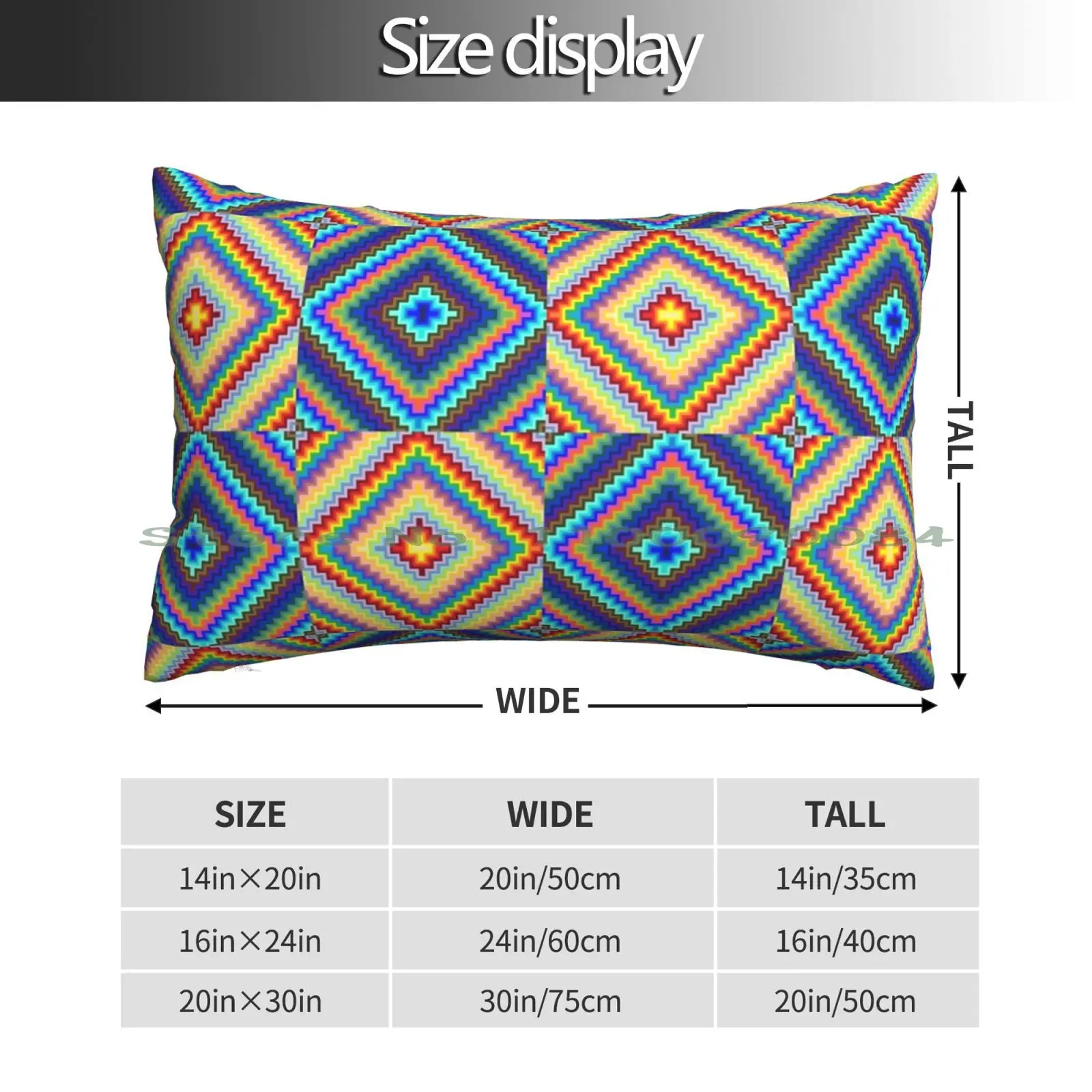 Psychedelic Hypnotic Visual Illusion Pillow Case 20x30 50*75 Sofa Bedroom Best Designer Long Rectangle Pillowcover Home Outdoor