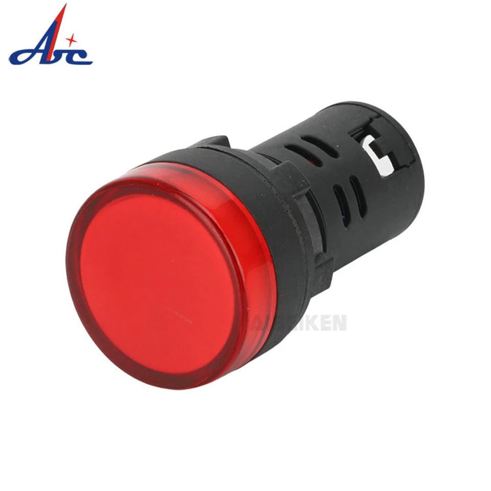 Lamp Pilot-Signal-Light Led-Power-Indicator 22mm-Panel 220V 24V Mount 380V 12V 110V Red White Yellow Green