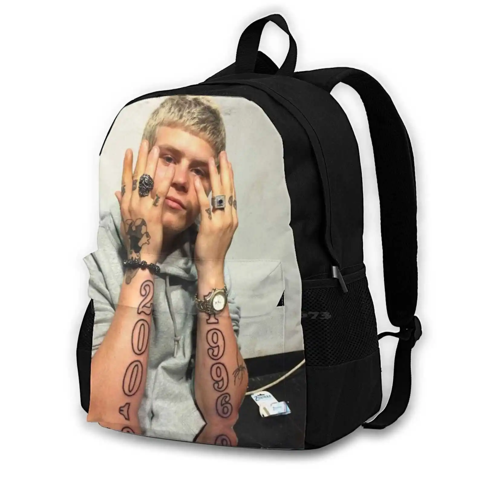

Yung Lean Pattern Design Bag Студенческий рюкзак Yung Lean Lil Xan Sad Boys