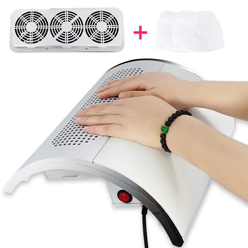 

Powerful Nail Dust Suction Collector 3 Fan/1 Fan Vacuum Cleaner Manicure Tools with Dust Collecting Bags Nail Art Suction