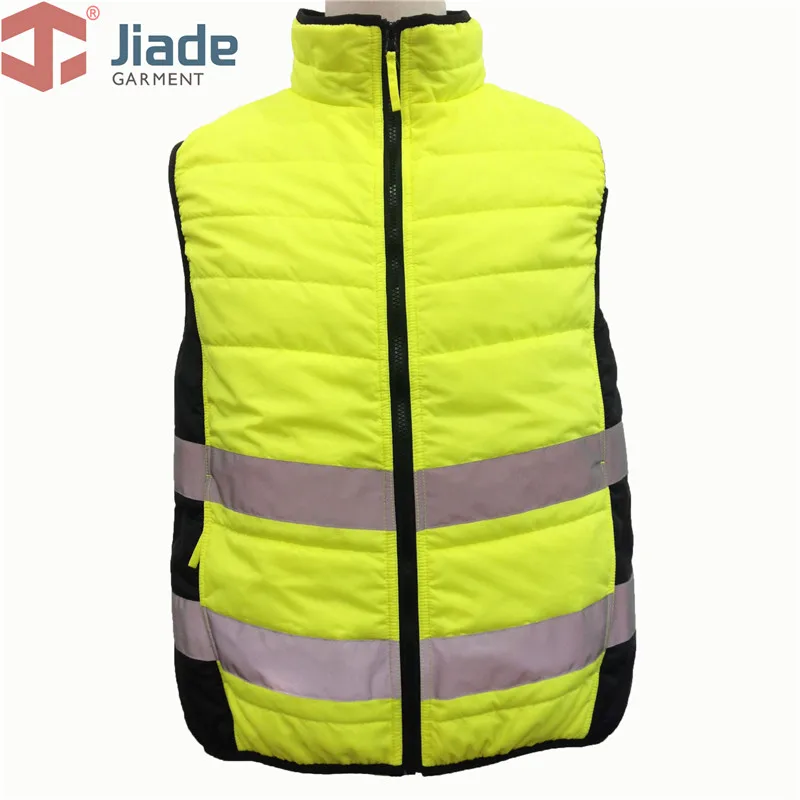 Jiade Adult High Visibility Men\'s Work Reflective Autumn Vest Men\'s Warm VEST EN471ANSI Autumn&Winter Vest