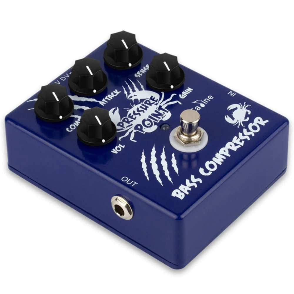 Imagem -04 - Pressure Point Bass Compressor Guitar Effect Pedal Acessórios True Bypass Parts Caline-cp45