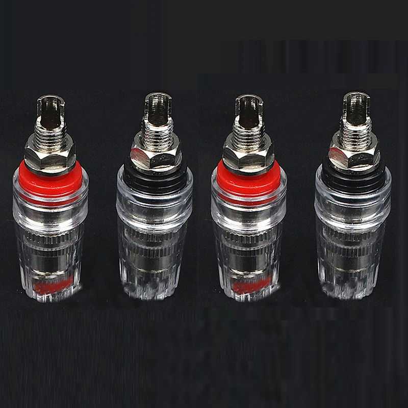 Free shipping 4pcs Rhodium plated Hi-End Amplifier Speaker Terminal Binding Post