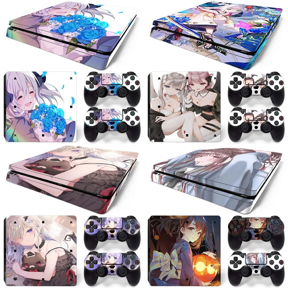 

Popular Design Skin Stickers for PS4 Slim Console anime girls