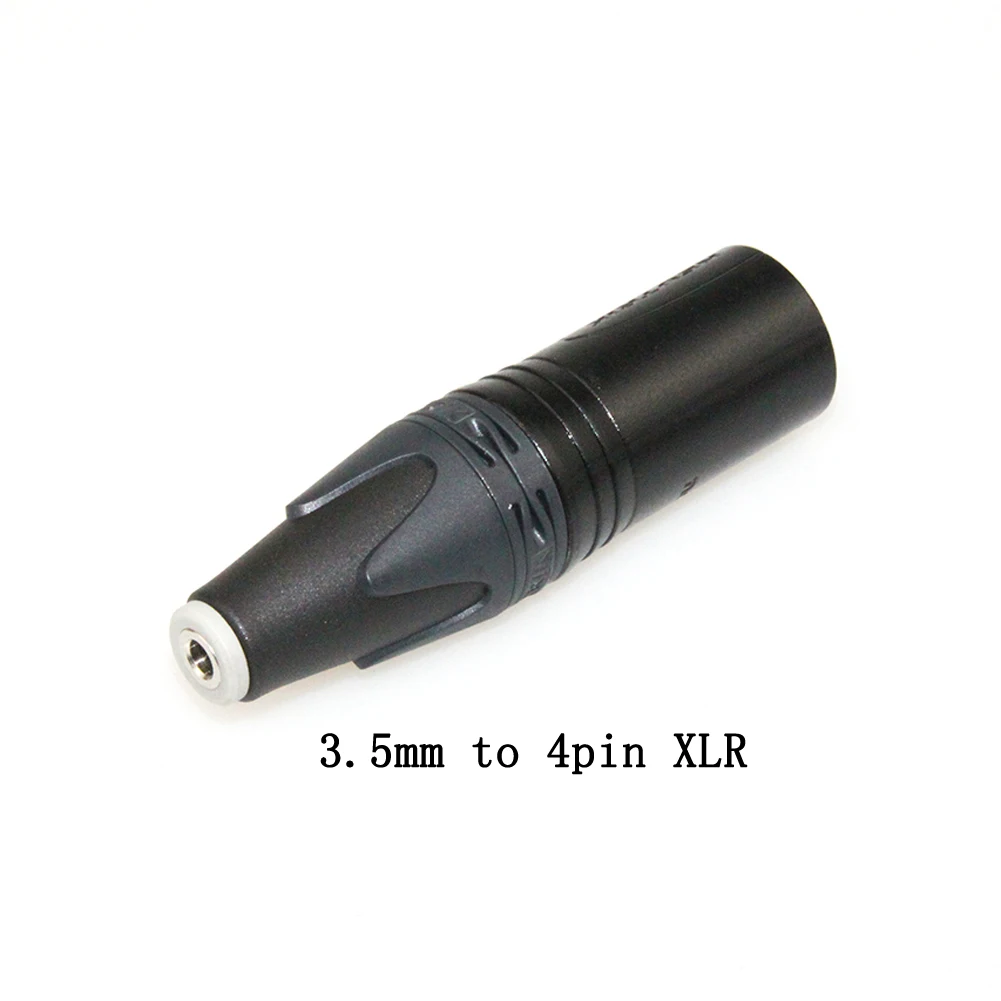 Adaptador convertidor macho XLR, 3,5mm/2,5 MMM/4,4mm, Vrouwelijke om, 4 pines