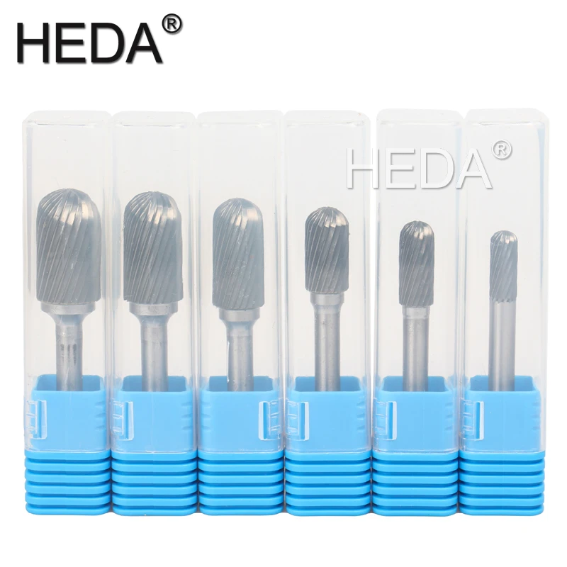 6Mm-16Mm 6 Cái Khắc Đầu Dụng Cụ Cầm Tay Bộ Tungsten Carbide Burr Bit Bộ Gỗ Dao Phay kim Loại Xoay Tập Tin Với Stanley