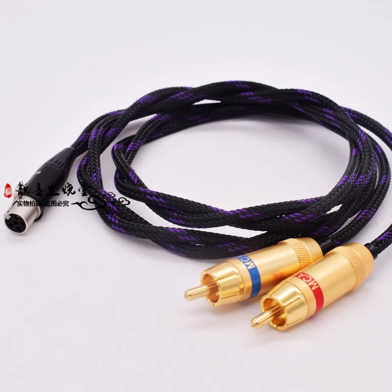 HIFI 5-контактный мини-XLR разъем на 3-контактный 2 XLR двойной RCA штекер для Iriver KANN CUBE усилитель динамика провод 0,75 м/1 м/1,5 м