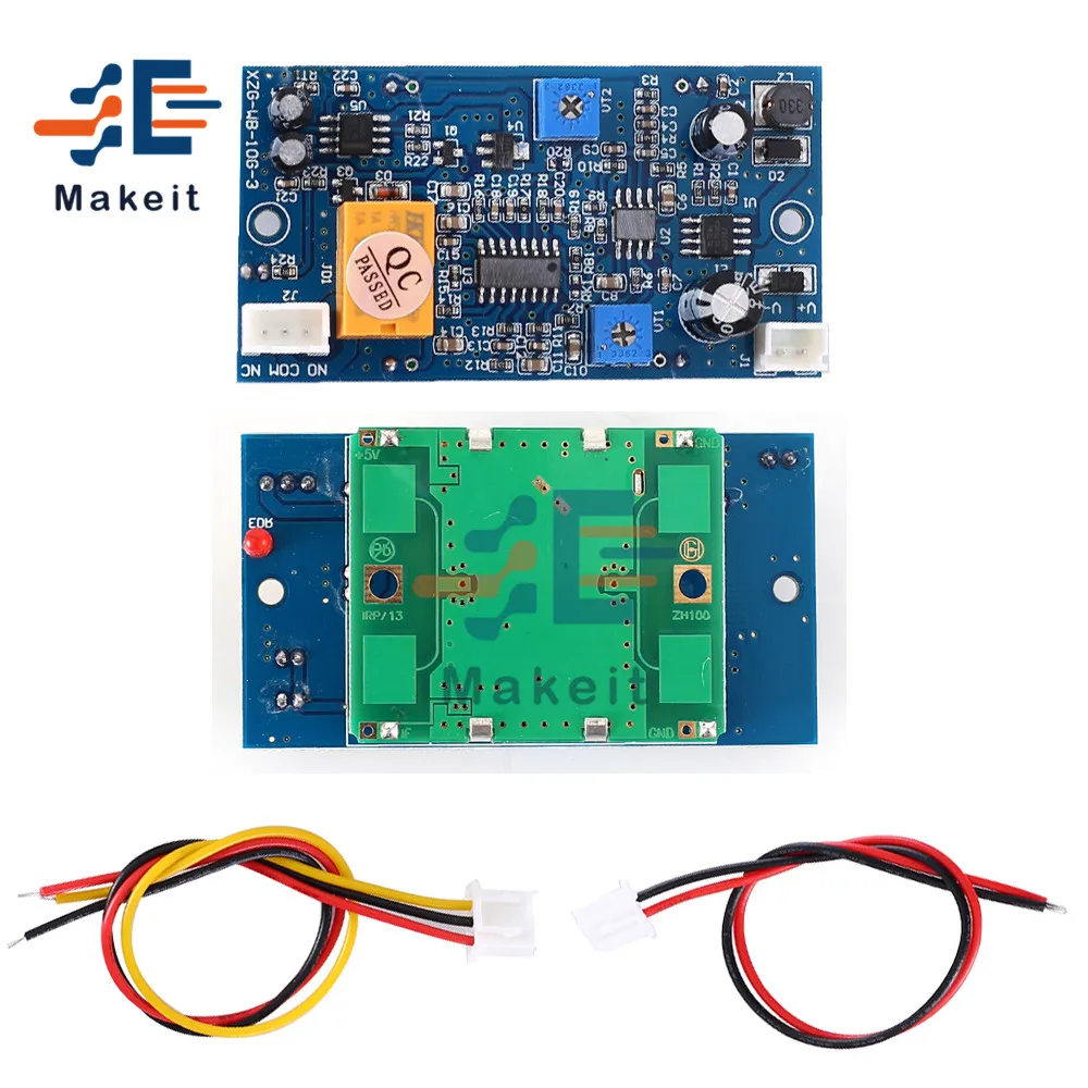 DC 8-25V Microwave Radar Sensor Module 10GHz Delay Time Sensing Adjustable Distance Switch Controller Module with Cable 12V 24V