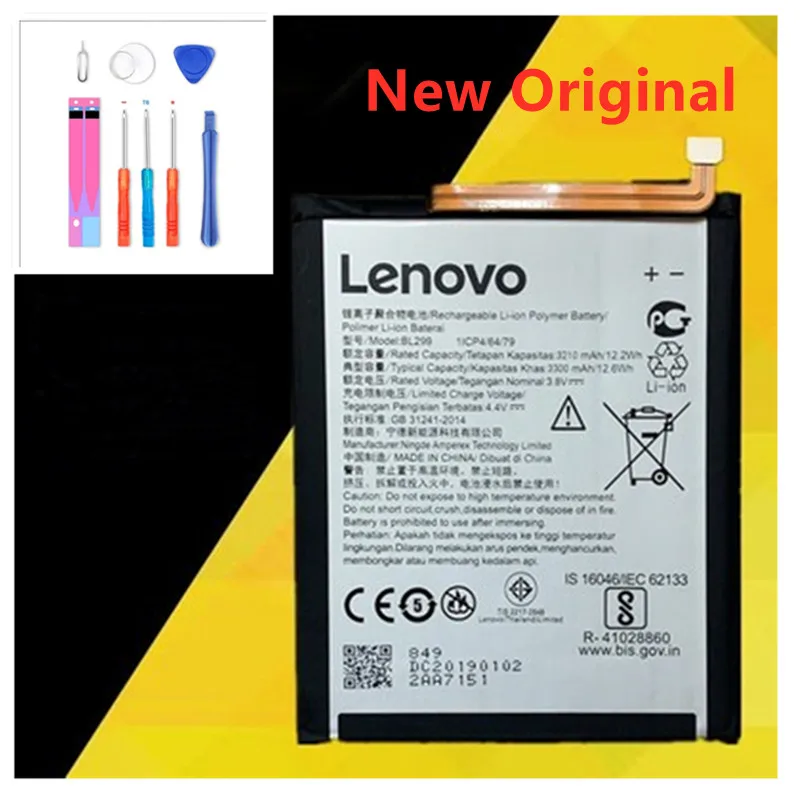 

New Original BL299 3300mAh battery For Lenovo Z5s L78071 6.3 inch Phone High Quality NEW Battery + Tracking Number