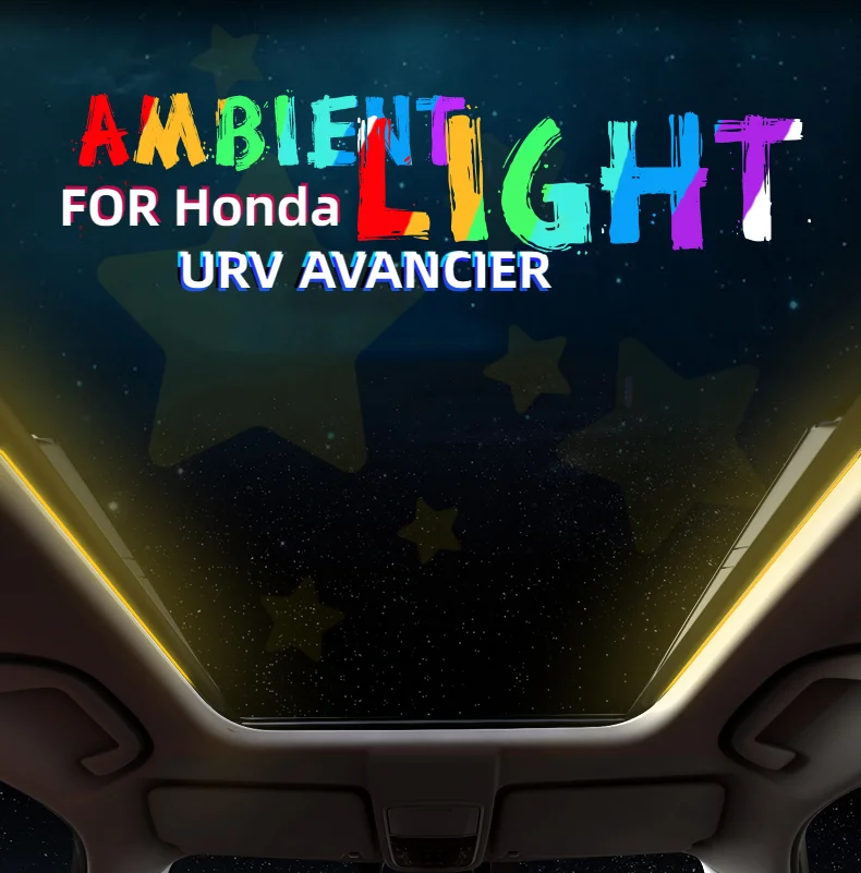 

64 COLOUR MULTI COLOUR SUNROOF AMBIENT LIGHT Skylight atmosphere light FOR Honda URV AVANCIER