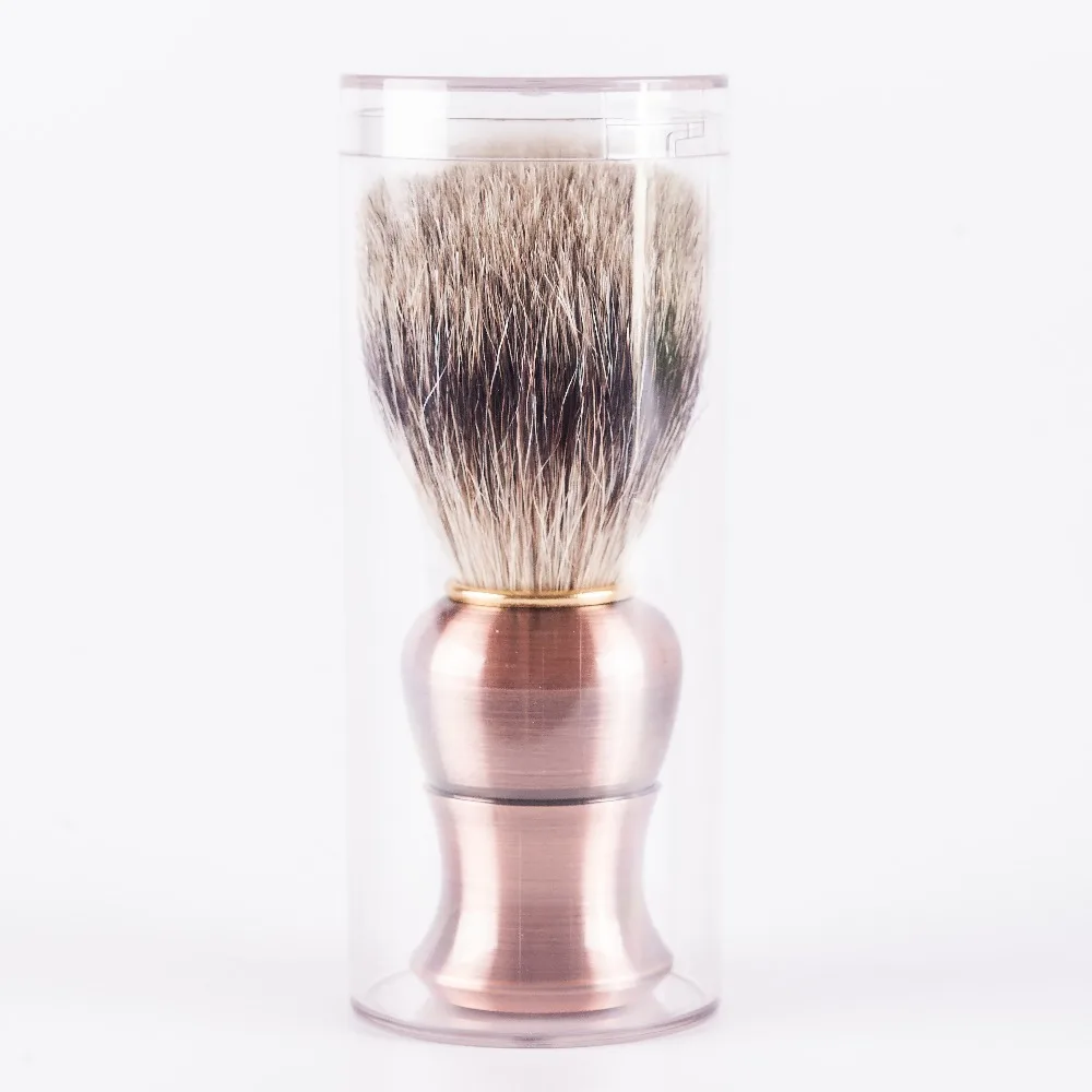 ArtSecret High Quality Soft Badger Hair Plating Mental Handle Shaving Brush Yaqi Men's Face Beard Tooling